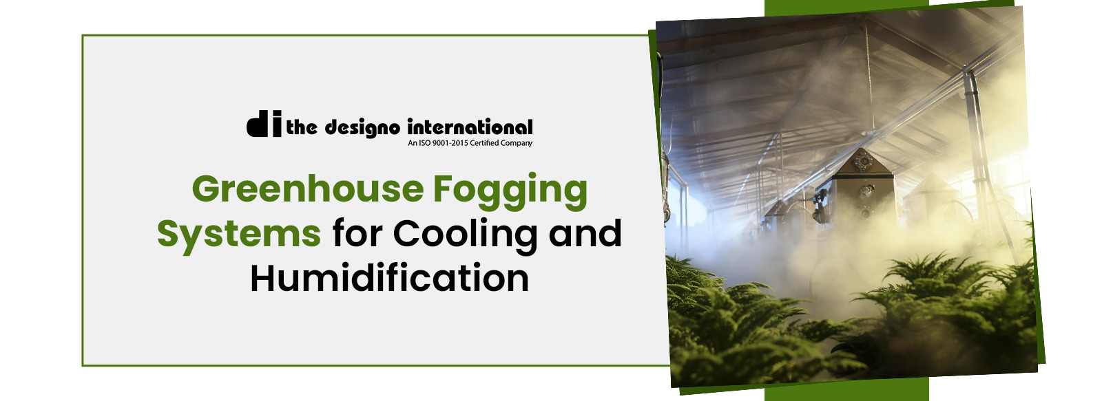 Greenhouse Fogging Systems for Cooling & Humidification- The Designo International - The Designo International