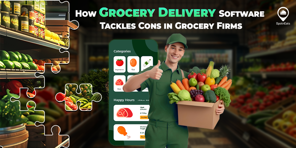 How Grocery Delivery Software Tackles Cons in Grocery Firms