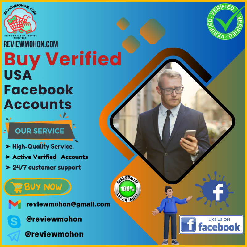 Buy USA Facebook Accounts - 100% Real USA FB Accounts