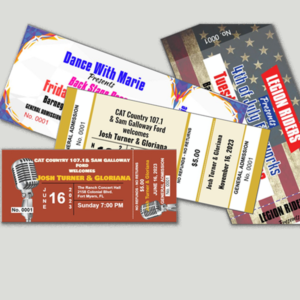 Custom Personalized Valet and Parking Permit Tickets Printing