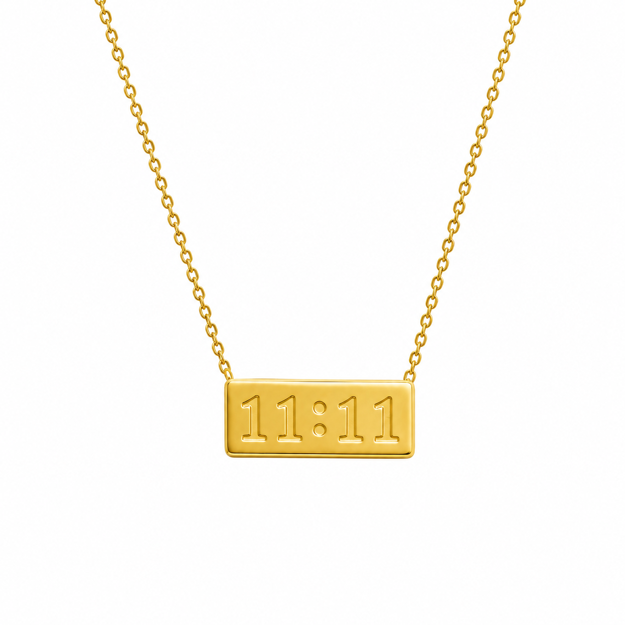 UNME 11:11 Gold Bar Necklace | Lucky Charm